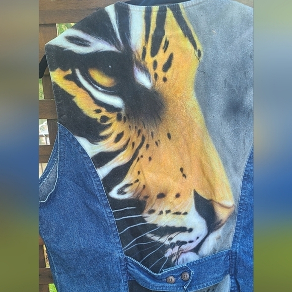 Vintage Hand Painted Vest - Picture 6 of 8